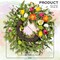 22-Inch Artificial Tulip Spring Wreath for Front Door – Lifelike Floral Wreath with Greenery for Farmhouse, Porch, Window, Wall, Indoor & Outdoor Décor, Housewarming Gift